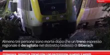 Germania, deraglia treno con 100 passeggeri: almeno 3 morti