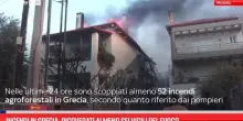 Incendi in Grecia, ricoverati almeno sei vigili del fuoco