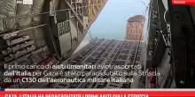 Gaza, l’Italia ha paracadutato i primi aiuti sulla Striscia
