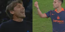 Lautaro-Conte, battibecco durante Napoli-Inter. VIDEO