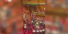 Decreto Sicurezza, la protesta delle opposizioni in Senato