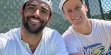 Sinner e Berrettini, allenamento a Monte-Carlo