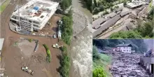 Frana in Val Passiria, fango e detriti su strade e case. FOTO
