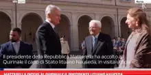 Mattarella riceve al Quirinale il presidente lituano Nauseda