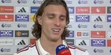 Calafiori dopo il gol: 'Manchester mi porta fortuna'