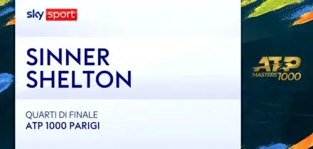 Sinner-Shelton: highlights Atp Parigi