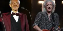 Andrea Bocelli e Brian May, il video live di Who wants to live forever
