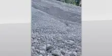 San Vito di Cadore, frana di sassi e fango da Croda Marcora