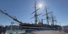 Amerigo Vespucci, a Civitavecchia per Tour Mediterraneo
