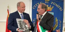 Alberto di Monaco in visita a Pompei: "È magnifica" (VIDEO)