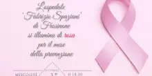 Le Asl di Frosinone si tingono di rosa per la prevenzione del tumore al seno