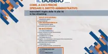 Il diritto amministrativo è “vita quotidiana”: domani l’evento on line del “Dubbio”