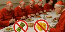 Tortelli e asparagi vietati in Conclave: ecco il perché