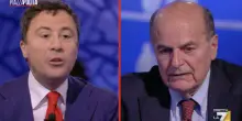 “Non prendo lezioni di democrazia da te”. Bocchino smonta Bersani: scontro tv