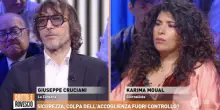 “Di Ramy si parla per mettere in croce la polizia”. Scontro di fuoco tra Cruciani e Karima Moual