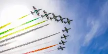 Frecce Tricolori oggi sul Duomo per la festa dei 100 anni