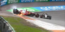 F1, giornata orribile per le Ferrari: Hamilton out, Antonelli elimina Leclerc