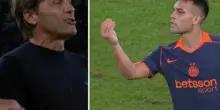 Insulti e gestacci tra Lautaro e Conte durante Napoli-Inter: ecco cosa è successo