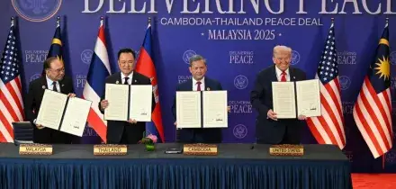 Trump media la pace tra Thailandia e Cambogia: firmato a Kuala Lumpur l’accordo di cessate il fuoco