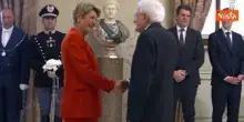 Il Presidente Mattarella accoglie al Qurinale la presidente della Svizzera Karin Keller-Sutter