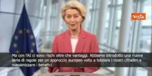 Von der Leyen: In Europa vogliamo essere leader per l'intelligenza artificiale SOTTOTITOLI
