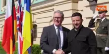 Zelensky riceve a Kiev i leader "volenterosi" Merz, Starmer, Macron e Tusk