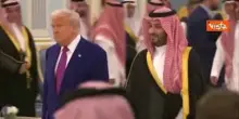Trump al Palazzo reale Yamamah a Riad con il Principe ereditario Saudita Mohammed Bin Salman