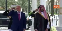 Cerimonia di benvenuto per Trump nel Palazzo reale Yamamah a Riad