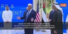 Trump ad Abu Dhabi: Visita fantastica, ma ora torno a casa. Mia figlia ha avuto un bambino