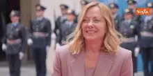 Il premier canadese Carney arriva a Palazzo Chigi per l'incontro con Meloni