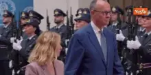 Meloni riceve Cancelliere Tedesco Merz a Palazzo Chigi