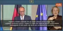 Merz: Aiuteremo l'Ucraina a produrre armi a lungo raggio