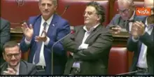 Dl sicurezza, la protesta del dem Mancini in Aula: "Resto in silenzio, faccio come il Governo"