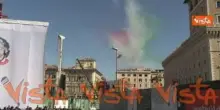 Festa della Repubblica, il passaggio delle Frecce Tricolori sull'Altare della Patria