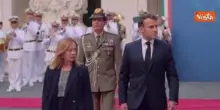 Meloni riceve Presidente francese Macron a Palazzo Chigi
