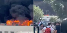 Incendio Università della Tuscia, un disperso e decine di intossicati: i video impressionanti