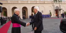 Mattarella in Vaticano per l'incontro con Papa Leone XIV