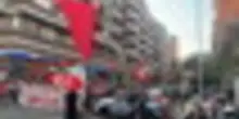 A Roma manifestazione pro-Palestina a Garbatella