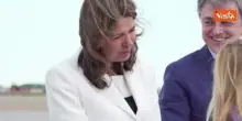 La premier Giorgia Meloni atterra a Calgary per partecipare al G7 in Canada