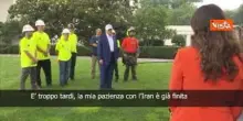 Trump: La mia pazienza con l'Iran è già finita