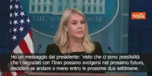Trump: Deciderò su intervento in Iran nelle prossime due settimane