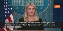 Portavoce Trump: In Iran Presidente vuole diplomazia, ma non ha paura di usare la forza