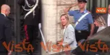 Meloni arriva al Senato per consegnare testo delle sue comunicazioni in vista del Consiglio Europeo