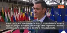 Sanchez: L'Europa deve sospendere immediatamente l'accordo di associazione con Israele