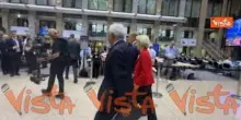 Von der Leyen, Costa e Tusk arrivano in conferenza stampa a termine prima giornata Consiglio Ue