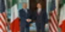 Tajani a Washington, la stretta di mano con Marco Rubio