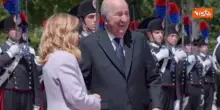 Meloni incontra il Presidente della Repubblica algerina Abdelmadjid Tebboune a Villa Pamphilj