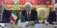 Mattarella al Presidente della Repubblica algerina Tebboune: Grande l'amicizia tra Algeria e Italia