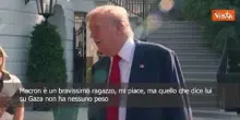 Gaza, Trump: "Quello che dice Macron non ha alcun peso"