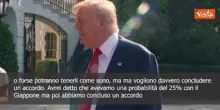Dazi, Trump: "50% di possibilità di raggiungere un accordo con l'Ue"